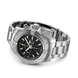 Buy Shop Breitling Avenger Chronograph 45mm Black Dial Silver Steel Strap Watch for Men - A13317101B1A1 USA Online