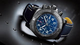 Buy Shop Breitling Avenger Chronograph 45mm Blue Dial Blue Calfskin Strap Watch for Men - A13317101C1X2 USA Online