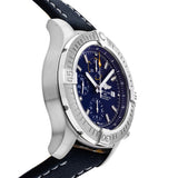 Buy Shop Breitling Avenger Chronograph 45mm Blue Dial Blue Calfskin Strap Watch for Men - A13317101C1X2 USA Online