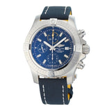 Buy Shop Breitling Avenger Chronograph 45mm Blue Dial Blue Calfskin Strap Watch for Men - A13317101C1X2 USA Online