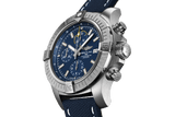 Buy Shop Breitling Avenger Chronograph 45mm Blue Dial Blue Calfskin Strap Watch for Men - A13317101C1X2 USA Online