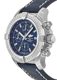 Buy Shop Breitling Avenger Chronograph 45mm Blue Dial Blue Calfskin Strap Watch for Men - A13317101C1X2 USA Online