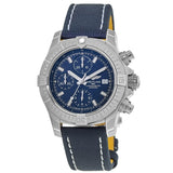 Buy Shop Breitling Avenger Chronograph 45mm Blue Dial Blue Calfskin Strap Watch for Men - A13317101C1X2 USA Online