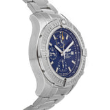 Buy Shop Breitling Avenger Chronograph 45mm Blue Dial Silver Steel Strap Watch for Men - A13317101C1A1 USA Online