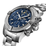 Buy Shop Breitling Avenger Chronograph 45mm Blue Dial Silver Steel Strap Watch for Men - A13317101C1A1 USA Online