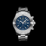 Buy Shop Breitling Avenger Chronograph 45mm Blue Dial Silver Steel Strap Watch for Men - A13317101C1A1 USA Online