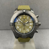 Buy Shop Breitling Avenger Chronograph 45mm Green Dial Green Nylon Strap Watch for Men - V13317101L1X1 USA Online