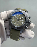 Buy Shop Breitling Avenger Chronograph 45mm Green Dial Green Nylon Strap Watch for Men - V13317101L1X1 USA Online