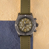 Buy Shop Breitling Avenger Chronograph 45mm Green Dial Green Nylon Strap Watch for Men - V13317101L1X1 USA Online