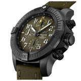 Buy Shop Breitling Avenger Chronograph 45mm Green Dial Green Nylon Strap Watch for Men - V13317101L1X1 USA Online