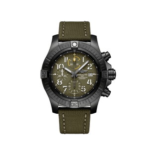 Buy Shop Breitling Avenger Chronograph 45mm Green Dial Green Nylon Strap Watch for Men - V13317101L1X1 USA Online
