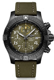 Buy Shop Breitling Avenger Chronograph 45mm Green Dial Green Nylon Strap Watch for Men - V13317101L1X1 USA Online