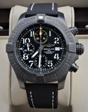 Buy Shop Breitling Avenger Chronograph 45mm Night Mission Black Dial Black Nylon Strap Watch for Men - V13317101B1X1 USA Online