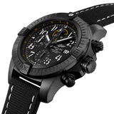Buy Shop Breitling Avenger Chronograph 45mm Night Mission Black Dial Black Nylon Strap Watch for Men - V13317101B1X1 USA Online