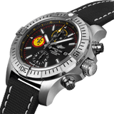 Buy Shop Breitling Avenger Chronograph 45mm Swiss Air Force Team Black Dial Black Nylon Strap Watch for Men - A133171A1B1X1 USA Online