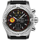 Buy Shop Breitling Avenger Chronograph 45mm Swiss Air Force Team Black Dial Black Nylon Strap Watch for Men - A133171A1B1X1 USA Online