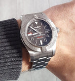 Buy Shop Breitling Avenger II Seawolf 45mm Grey Dial Silver Steel Strap Mens Watch - A1733110/F563 USA Online