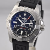Buy Shop Breitling Avenger II Seawolf Stainless Steel 45mm Black Rubber Strap Mens Watch - A1733110/BC31/153S USA Online