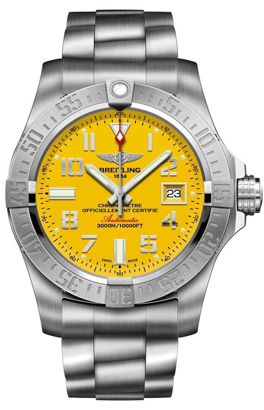 Buy Shop Breitling Avenger II Seawolf Stainless Steel 45mm Mens Watch - A1733110/I519 USA Online