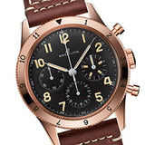 Buy Shop Breitling Avi 1953 Edition Black Dial Brown Leather Strap Watch for Men - RB0920131B1X1 USA Online