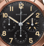 Buy Shop Breitling Avi 1953 Edition Black Dial Brown Leather Strap Watch for Men - RB0920131B1X1 USA Online
