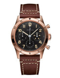Buy Shop Breitling Avi 1953 Edition Black Dial Brown Leather Strap Watch for Men - RB0920131B1X1 USA Online