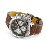 Buy Shop Breitling Avi Chronograph 42 Curtiss Warhawk Green Dial Brown Leather Strap Watch for Men - A233802A1L1X1 USA Online