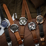 Buy Shop Breitling Avi Chronograph 42 Mosquito Black Dial Brown Leather Strap Watch for Men - Y233801A1B1X1 USA Online