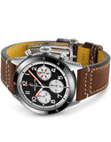 Buy Shop Breitling Avi Chronograph 42 Mosquito Black Dial Brown Leather Strap Watch for Men - Y233801A1B1X1 USA Online
