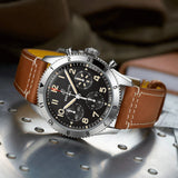 Buy Shop Breitling Avi Chronograph 42 P-51 Mustang Black Dial Brown Leather Strap Watch for Men - A233803A1B1X1 USA Online