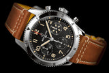 Buy Shop Breitling Avi Chronograph 42 P-51 Mustang Black Dial Brown Leather Strap Watch for Men - A233803A1B1X1 USA Online