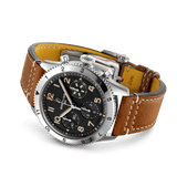 Buy Shop Breitling Avi Chronograph 42 P-51 Mustang Black Dial Brown Leather Strap Watch for Men - A233803A1B1X1 USA Online