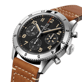 Buy Shop Breitling Avi Chronograph 42 P-51 Mustang Black Dial Brown Leather Strap Watch for Men - A233803A1B1X1 USA Online