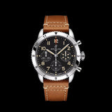 Buy Shop Breitling Avi Chronograph 42 P-51 Mustang Black Dial Brown Leather Strap Watch for Men - A233803A1B1X1 USA Online