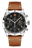 Buy Shop Breitling Avi Chronograph 42 P-51 Mustang Black Dial Brown Leather Strap Watch for Men - A233803A1B1X1 USA Online