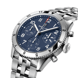 Buy Shop Breitling Avi Chronograph 42 Tribute to Vought F4U Corsair Blue Dial Silver Steel Strap Watch for Men - A233801A1C1A1 USA Online