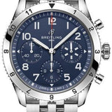 Buy Shop Breitling Avi Chronograph 42 Tribute to Vought F4U Corsair Blue Dial Silver Steel Strap Watch for Men - A233801A1C1A1 USA Online