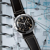 Buy Shop Breitling Avi Ref. 765 1953 Re-Edition Black Dial Black Leather Strap Watch for Men - AB0920131B1X1 USA Online