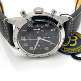 Buy Shop Breitling Avi Ref. 765 1953 Re-Edition Black Dial Black Leather Strap Watch for Men - AB0920131B1X1 USA Online