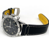 Buy Shop Breitling Avi Ref. 765 1953 Re-Edition Black Dial Black Leather Strap Watch for Men - AB0920131B1X1 USA Online