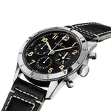 Buy Shop Breitling Avi Ref. 765 1953 Re-Edition Black Dial Black Leather Strap Watch for Men - AB0920131B1X1 USA Online