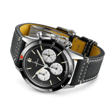 Buy Shop Breitling Avi Ref. 765 1964 Re Edition Black Dial Black Leather Strap Watch for Men - AB09451A1B1X1 USA Online