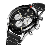 Buy Shop Breitling Avi Ref. 765 1964 Re Edition Black Dial Black Leather Strap Watch for Men - AB09451A1B1X1 USA Online