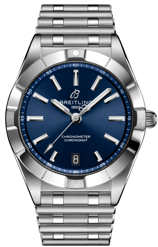 Buy Shop Breitling Chronomat 32 Blue Dial Silver Steel Strap Watch for Women - A77310101C1A1 USA Online