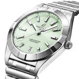 Buy Shop Breitling Chronomat 32 Diamonds Green Dial Silver Steel Strap Watch for Women - A77310101L1A1 USA Online