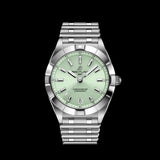 Buy Shop Breitling Chronomat 32 Diamonds Green Dial Silver Steel Strap Watch for Women - A77310101L1A1 USA Online