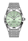 Buy Shop Breitling Chronomat 32 Diamonds Green Dial Silver Steel Strap Watch for Women - A77310101L1A1 USA Online