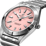Buy Shop Breitling Chronomat 32 Diamonds Pink Dial Silver Steel Strap Watch for Women - A77310101K1A1 USA Online