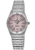 Buy Shop Breitling Chronomat 32 Diamonds Pink Dial Silver Steel Strap Watch for Women - A77310101K1A1 USA Online