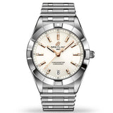 Buy Shop Breitling Chronomat 32 Diamonds White Dial Silver Steel Strap Watch for Women - A77310101A3A1 USA Online